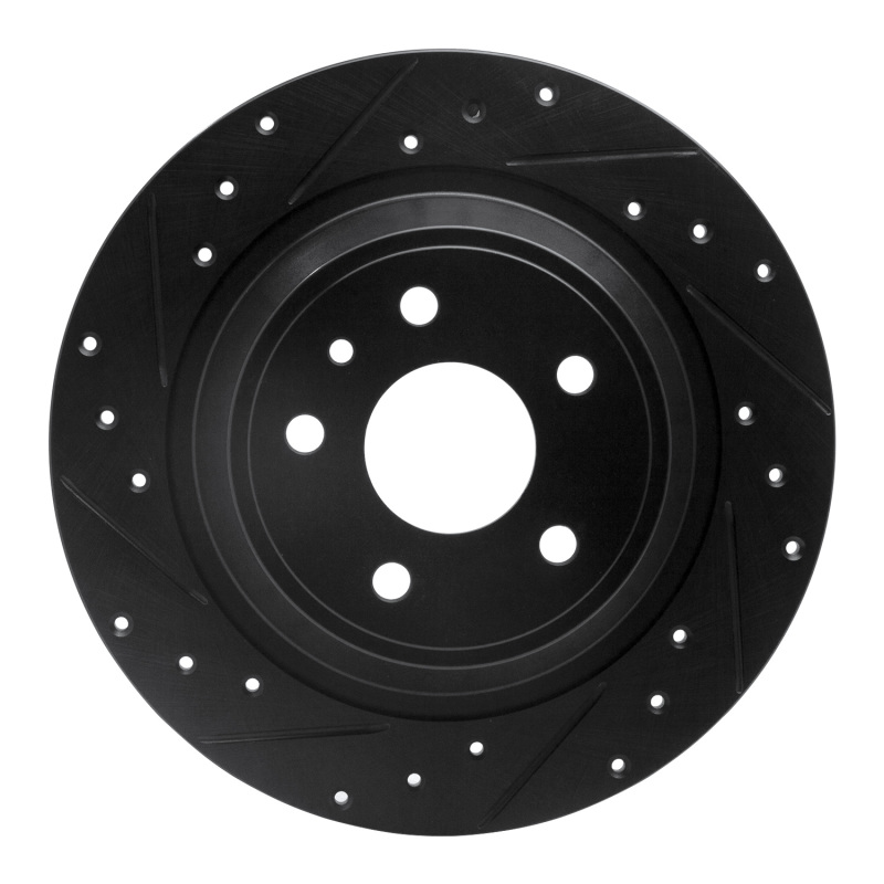 Ford Fusion Brake Rotor (1) - Rear Left - R1 Concepts - Drilled & Slotted - Black - `13-`20 Ford Fusion Brake Rotor (1) - Rear Left - R1 Concepts - Drilled & Slotted - Black - `13-`20